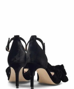 Custommade Marita Velvet Heeled Sandals For Women 268 Deep Lavender -Heeled shoes Sales Store cmm999620031 canthraciteblack v999 4