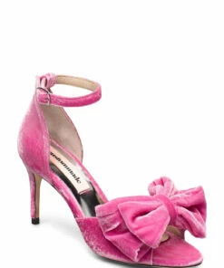 Custommade Marita Velvet Heeled Sandals For Women 268 Deep Lavender -Heeled shoes Sales Store cmm999620031 cfuchsiapink v204 1