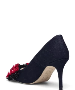 Custommade Aljo Denim Pumps For Women 441 Dark Blue -Heeled shoes Sales Store cmm999634013 c441darkblue 2
