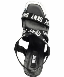 DKNY BANI Heeled Sandals For Women 005 - Black/white -Heeled shoes Sales Store dfrk4129313 c005blackwhite 3