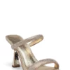 Michael Kors CLARA SANDAL Heeled Sandals For Women 740 Pale Gold