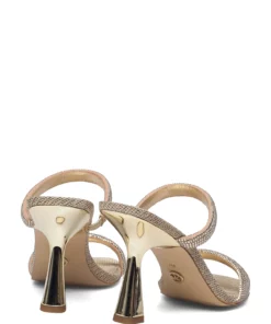 Michael Kors CLARA SANDAL Heeled Sandals For Women 740 Pale Gold -Heeled shoes Sales Store elk40r2clha2s c740palegold v740 4