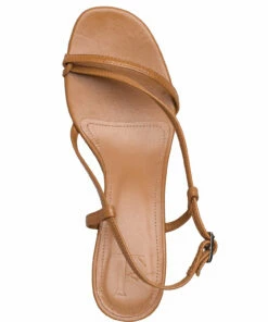 Flattered Emma Black Nappa Heeled Sandals For Women Cognac -Heeled shoes Sales Store fla0411501 ccognac 3