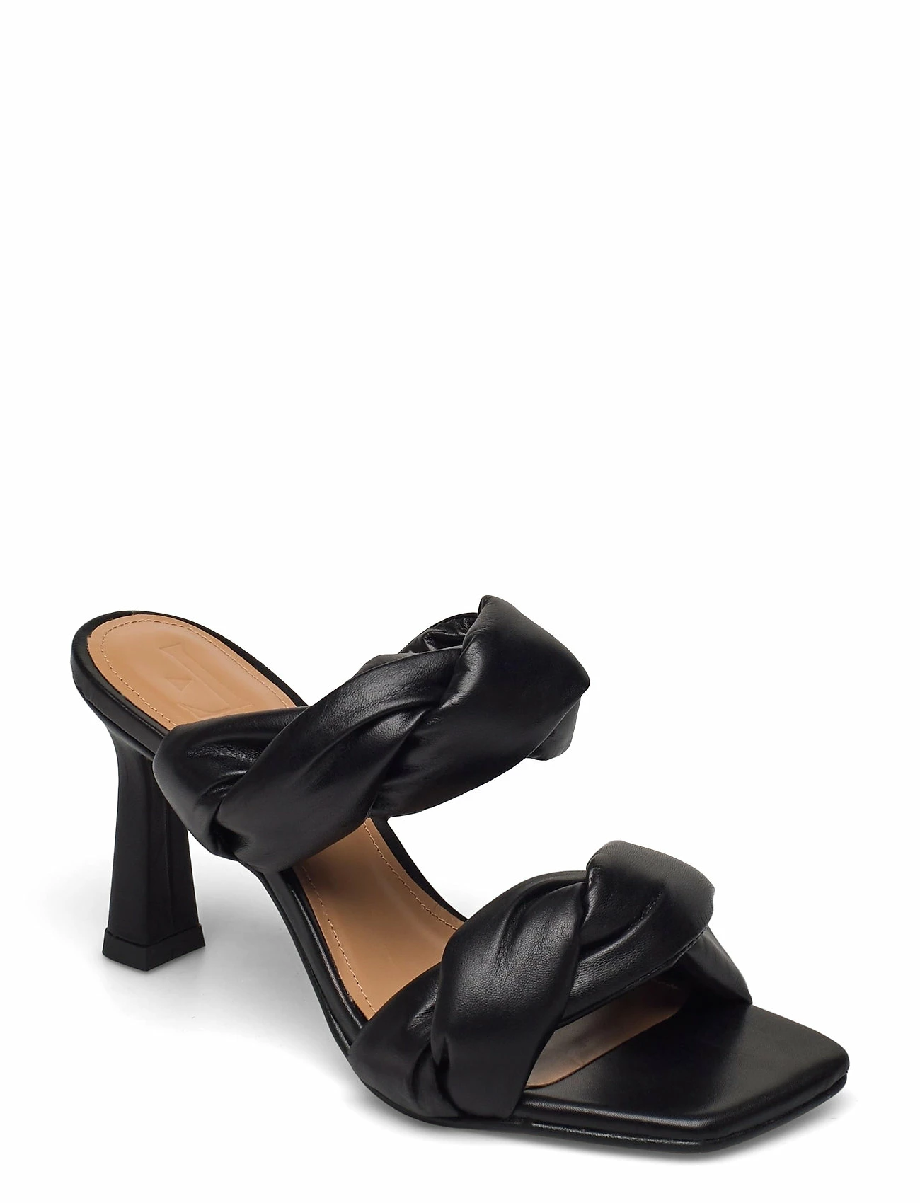 Flattered River Leather Heeled Sandals For Women Black 43 Flattered River Leather Heeled Sandals For Women Black - Image 43