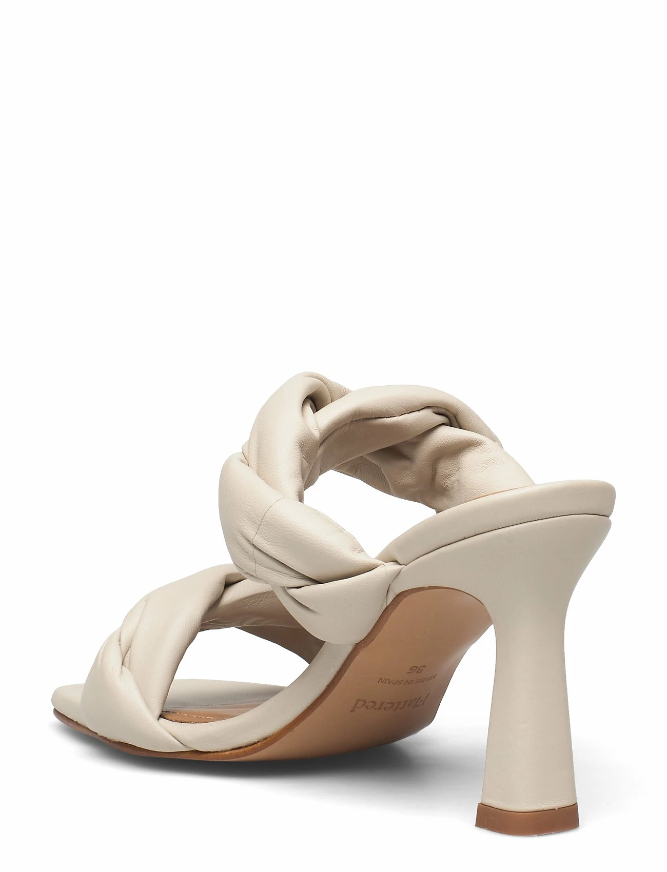 Flattered River Leather Heeled Sandals For Women Black 3 Flattered River Leather Heeled Sandals For Women Black - Image 3