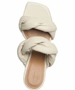 Flattered River Leather Heeled Sandals For Women Black 46 Flattered River Leather Heeled Sandals For Women Black -Heeled shoes Sales Store fla0416001 ccreme 3