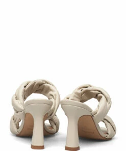 Flattered River Leather Heeled Sandals For Women Black 47 Flattered River Leather Heeled Sandals For Women Black -Heeled shoes Sales Store fla0416001 ccreme 4