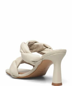 Flattered River Leather Heeled Sandals For Women Black 70 Flattered River Leather Heeled Sandals For Women Black -Heeled shoes Sales Store fla0416004 ccreme 2