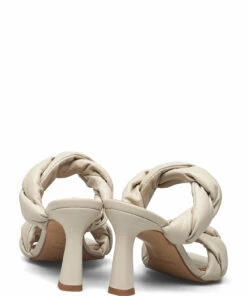 Flattered River Leather Heeled Sandals For Women Black 77 Flattered River Leather Heeled Sandals For Women Black -Heeled shoes Sales Store fla0416005 ccreme 4