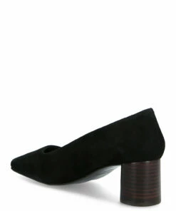 Flattered Mia Suede Pumps For Women Black 8 Flattered Mia Suede Pumps For Women Black -Heeled shoes Sales Store fla0416603 cblack 2