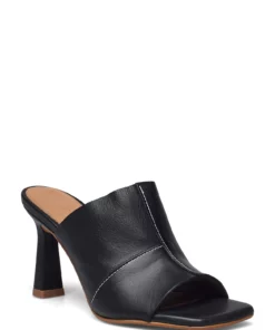 Flattered Rita Heeled Sandals For Women Cognac -Heeled shoes Sales Store fla0420601 cblack