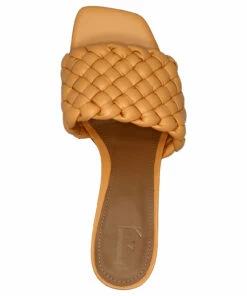 Flattered Odessa Bleached Heeled Sandals For Women Bleached Orange -Heeled shoes Sales Store fla416101 cbleachedorange 3