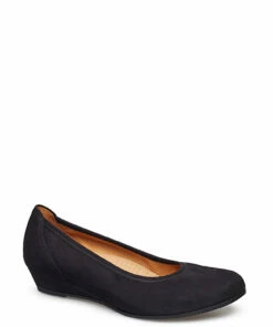 Gabor Ballerina Wedge Heels For Women Black -Heeled shoes Sales Store gab0269047 cblack 1