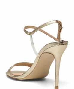 GUESS KABELLE Heeled Sandals For Women Platino 8 GUESS KABELLE Heeled Sandals For Women Platino -Heeled shoes Sales Store guefl5kablem03 cplatino vplati 2