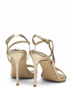 GUESS KABELLE Heeled Sandals For Women Platino 10 GUESS KABELLE Heeled Sandals For Women Platino -Heeled shoes Sales Store guefl5kablem03 cplatino vplati 4