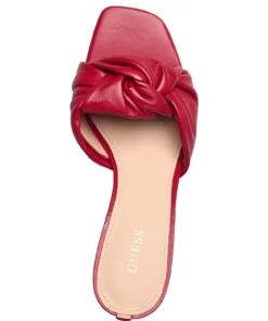GUESS DIEDRA Heeled Sandals For Women Red 9 GUESS DIEDRA Heeled Sandals For Women Red -Heeled shoes Sales Store guefl6deisue03 cred vred 3