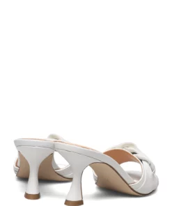 GUESS DILLIE Heeled Sandals For Women White -Heeled shoes Sales Store guefl6dlllea03 cwhite vwhite 4