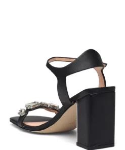 GUESS MALINY Heeled Sandals For Women Black -Heeled shoes Sales Store guefl6mlylea03 cblack vblack 2