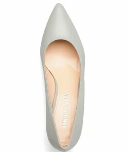 Jennie-Ellen Loui Pumps For Women Grey Leather -Heeled shoes Sales Store jen1801p005 cgreyleather 3