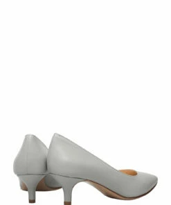 Jennie-Ellen Loui Pumps For Women Grey Leather -Heeled shoes Sales Store jen1801p005 cgreyleather 4
