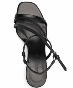 Jennie-Ellen Anais Heeled Sandals For Women Black Leather 26 Jennie-Ellen Anais Heeled Sandals For Women Black Leather -Heeled shoes Sales Store jen2001s003 cblackleather 3