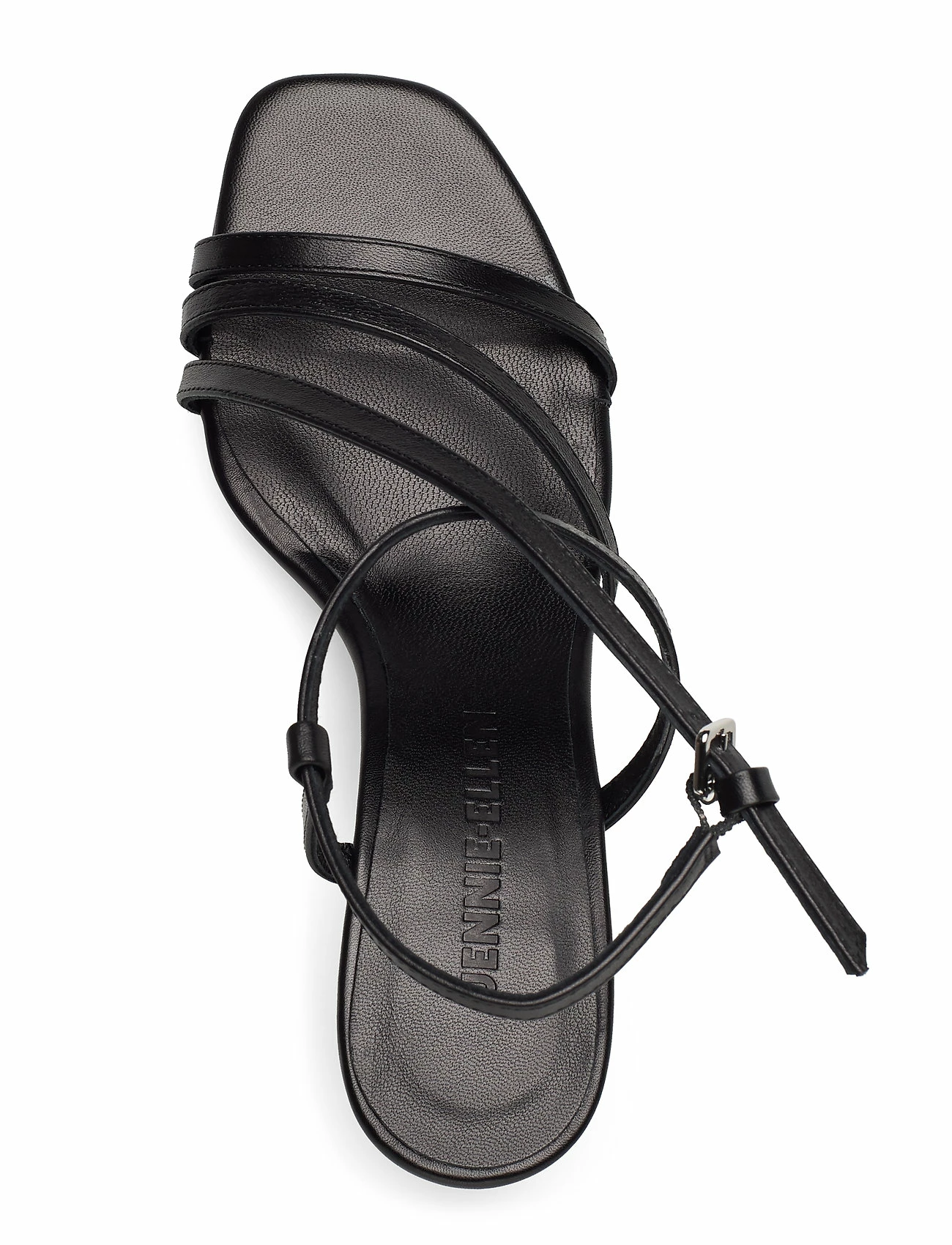 Jennie-Ellen Anais Heeled Sandals For Women Black Leather 9 Jennie-Ellen Anais Heeled Sandals For Women Black Leather - Image 9