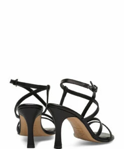 Jennie-Ellen Anais Heeled Sandals For Women Black Leather 27 Jennie-Ellen Anais Heeled Sandals For Women Black Leather -Heeled shoes Sales Store jen2001s003 cblackleather 4