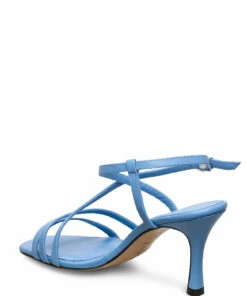 Jennie-Ellen Anais Heeled Sandals For Women Black Leather 30 Jennie-Ellen Anais Heeled Sandals For Women Black Leather -Heeled shoes Sales Store jen2001s003 cblueleather 2