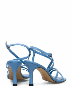 Jennie-Ellen Anais Heeled Sandals For Women Black Leather 32 Jennie-Ellen Anais Heeled Sandals For Women Black Leather -Heeled shoes Sales Store jen2001s003 cblueleather 4