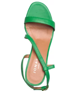 Jonak Paris 088-VANESSA CUIR Heeled Sandals For Women Green 9 Jonak Paris 088-VANESSA CUIR Heeled Sandals For Women Green -Heeled shoes Sales Store jon1800025 cgreen 3