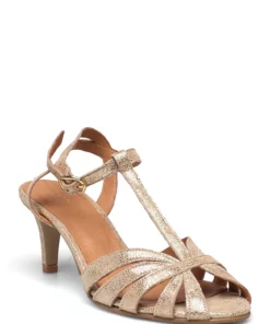 Jonak Paris 264-DOLIATE VELOURS LAMINE Heeled Sandals For Women Black -Heeled shoes Sales Store jon6000397 cgold 1