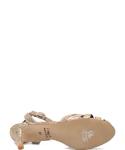 Jonak Paris 264-DOLIATE VELOURS LAMINE Heeled Sandals For Women Black -Heeled shoes Sales Store jon6000397 cgold 4