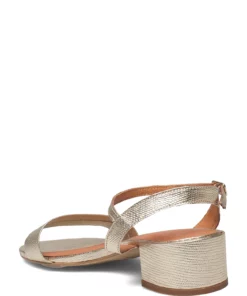 Jonak Paris 225-VIA BIS REPT METALLISE Heeled Sandals For Women Gold -Heeled shoes Sales Store jon6000876 cgold 2
