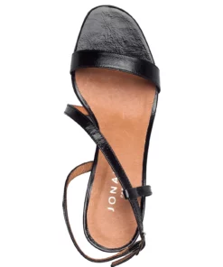 Jonak Paris 088-VANESSA CUIR VIEILLI Heeled Sandals For Women Black -Heeled shoes Sales Store jon7000119 cblack 3