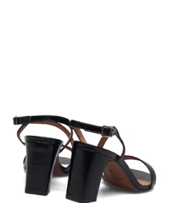 Jonak Paris 088-VANESSA CUIR VIEILLI Heeled Sandals For Women Black -Heeled shoes Sales Store jon7000119 cblack 4