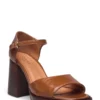 Jonak Paris 429-BEAUMARCHAIS CUIR VIEILLI Heeled Sandals For Women Whisky