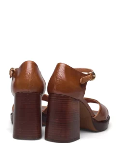 Jonak Paris 429-BEAUMARCHAIS CUIR VIEILLI Heeled Sandals For Women Whisky -Heeled shoes Sales Store jon7000203 cwhisky 4