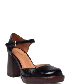 Jonak Paris 429-BUCKET CUIR VIEILLI Heeled Sandals For Women Black 11 Jonak Paris 429-BUCKET CUIR VIEILLI Heeled Sandals For Women Black -Heeled shoes Sales Store jon7000213 cblack 1