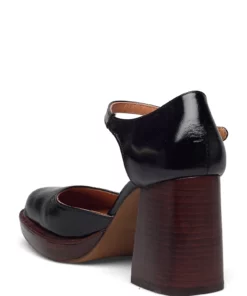 Jonak Paris 429-BUCKET CUIR VIEILLI Heeled Sandals For Women Black 8 Jonak Paris 429-BUCKET CUIR VIEILLI Heeled Sandals For Women Black -Heeled shoes Sales Store jon7000213 cblack 2