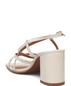 Jonak Paris 088-VERLAINE CUIR VIEILLI Heeled Sandals For Women White -Heeled shoes Sales Store jon7000248 cwhite 2
