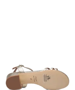 Jonak Paris 225-ADELMO REPTILE METALLISE Heeled Sandals For Women Gold -Heeled shoes Sales Store jon7000255 cgold 4