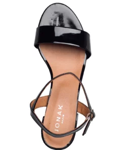 Jonak Paris 225-ANKER VERNIS Heeled Sandals For Women Black -Heeled shoes Sales Store jon7000256 cblack 3