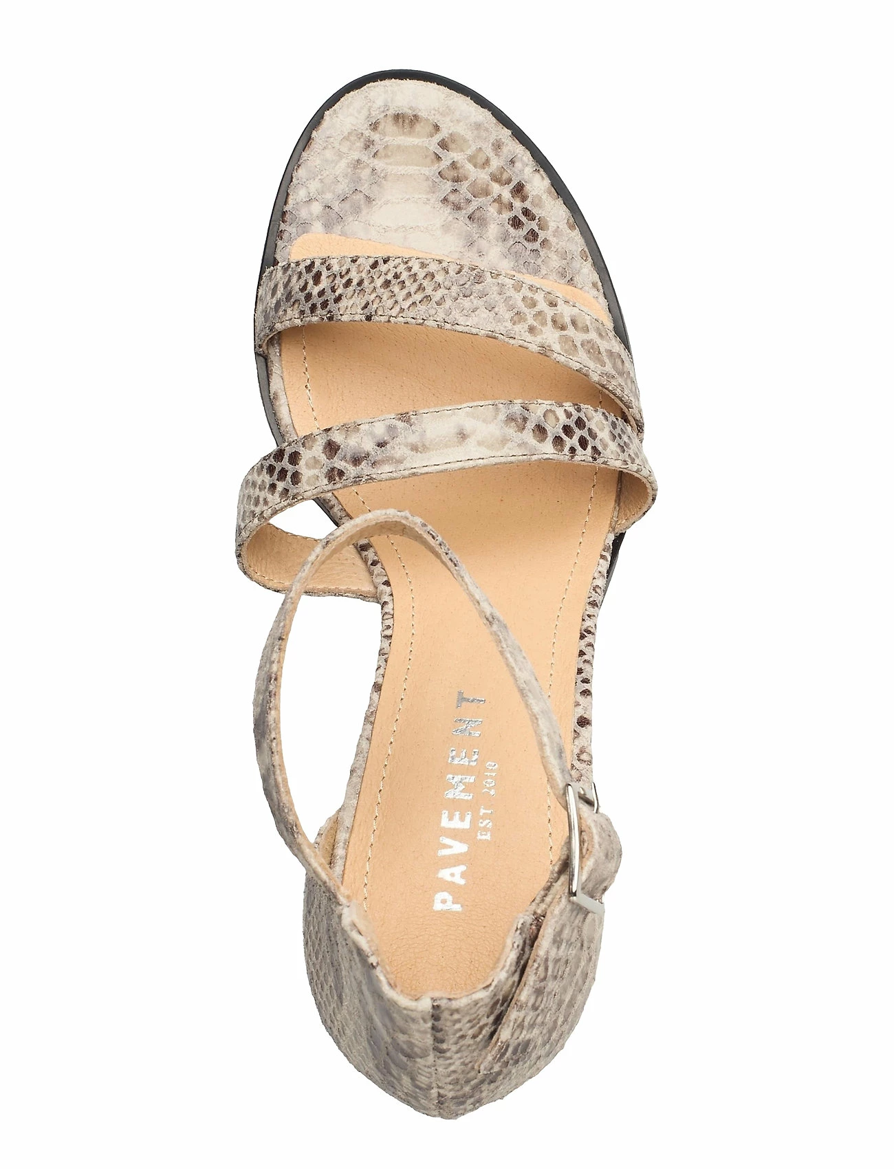 Pavement Ivy snake Heeled Sandals For Women Natural 4 Pavement Ivy snake Heeled Sandals For Women Natural - Image 4