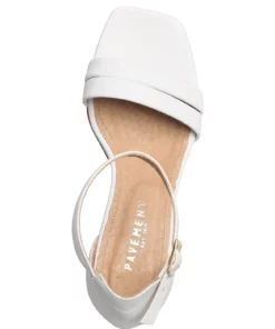 Pavement Jordi Heeled Sandals For Women White Leather 046 20 Pavement Jordi Heeled Sandals For Women White Leather 046 -Heeled shoes Sales Store pav1611 cwhiteleather046 3