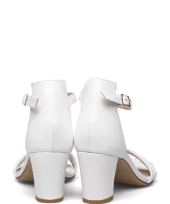 Pavement Jordi Heeled Sandals For Women White Leather 046 21 Pavement Jordi Heeled Sandals For Women White Leather 046 -Heeled shoes Sales Store pav1611 cwhiteleather046 4
