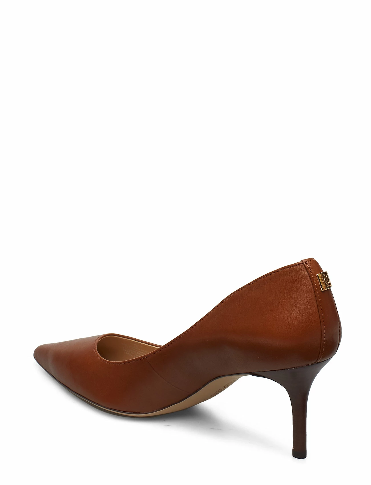 Lauren Ralph Lauren Lanette Leather Pump Pumps For Women Deep Saddle Tan 3 Lauren Ralph Lauren Lanette Leather Pump Pumps For Women Deep Saddle Tan - Image 3