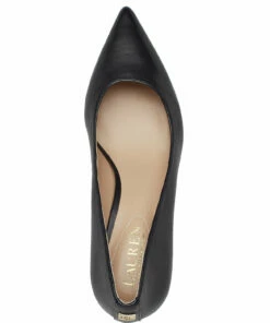 Lauren Ralph Lauren Adrienne Leather Pump Pumps For Women Deep Saddle Tan -Heeled shoes Sales Store raf802755525 cblack v10265282wah 3