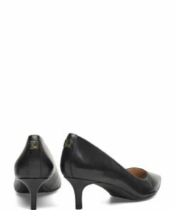 Lauren Ralph Lauren Adrienne Leather Pump Pumps For Women Deep Saddle Tan -Heeled shoes Sales Store raf802755525 cblack v10265282wah 4