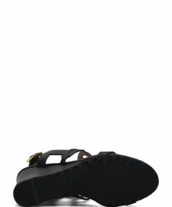 Lauren Ralph Lauren Amilea Burnished Leather Wedge Wedge Heels For Women Deep Saddle Tan -Heeled shoes Sales Store raf802818917 cblack v10037672wah 4