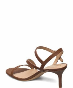 Lauren Ralph Lauren Landyn Nappa Leather Sandal Heeled Sandals For Women Deep Saddle Tan -Heeled shoes Sales Store raf802826756 cdeepsaddletan v568112whv 2